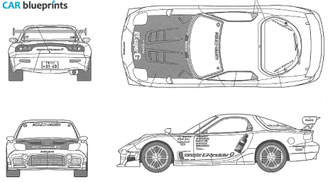 2006 Mazda RE Amemiya The Street Mu Greddy 9 Coupe blueprint